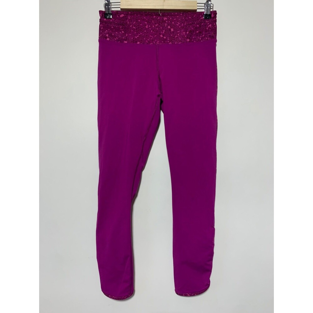 Lululemon Women Size 6 Regal Plum Real Quick Crop Leggings 24" Inseam